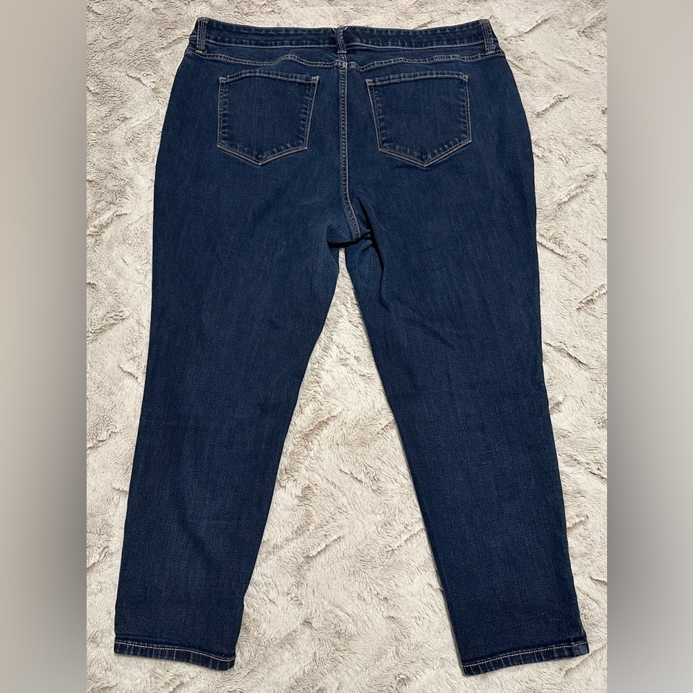 St. John's Bay Dark Blue Women's Skinny Jeans - Picture 13 of 14